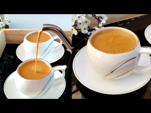 شاي مع الحليب صغير